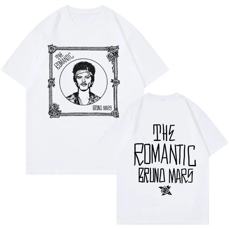 Vintage Fashion Eu - Bruno Mars Print Vintage T-shirt The