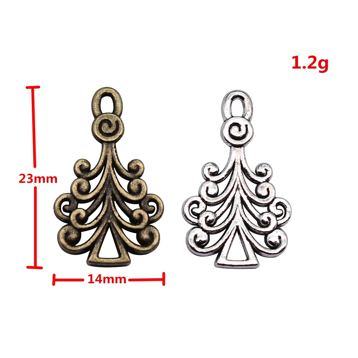 Christmas Day Charm Bell Penda - Vintage Fashion Jewelry Necklaces recension och pris