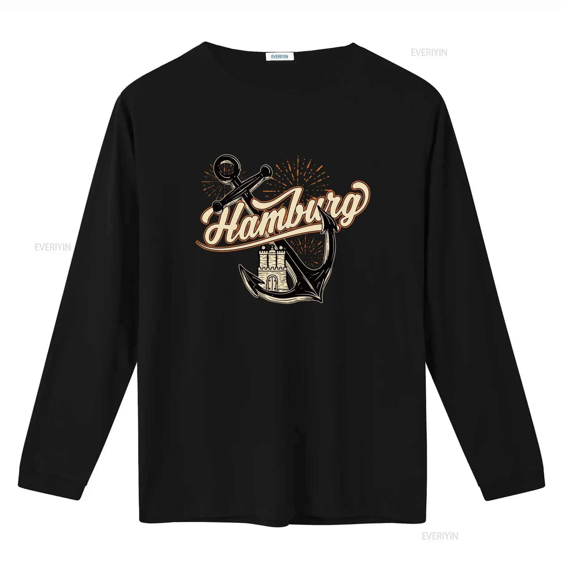 Mens Hamburg Anchor Print T Sh - Vintage Fashion Hamburg recension och pris