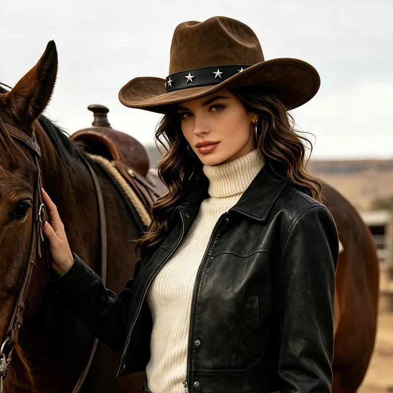 Women Hot Sale Wide Brim Cowbo - Vintage Fashion Eu recension och pris