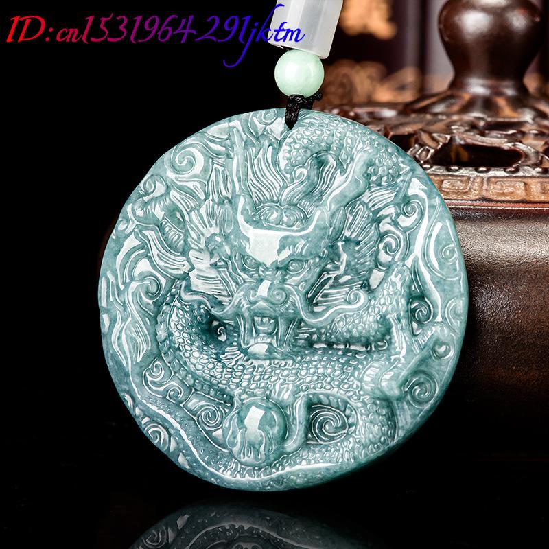 Burmese Jadeite Dragon Pendant - Vintage Fashion Necklace recension och pris