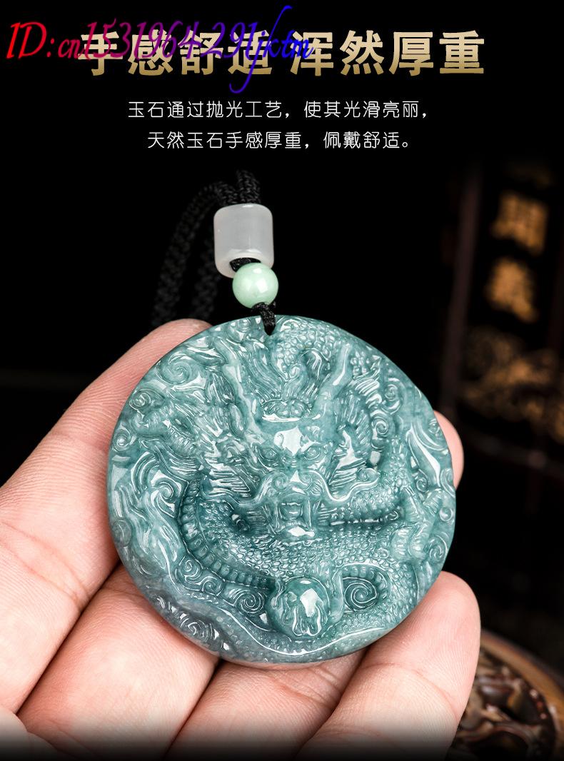 Burmese Jadeite Dragon Pendant - Vintage Fashion Necklace recension och pris