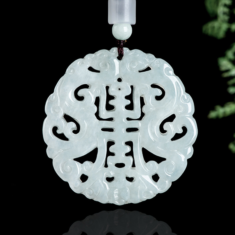 Burmese Jadeite Dragon Pendant - Vintage Fashion Necklace recension och pris