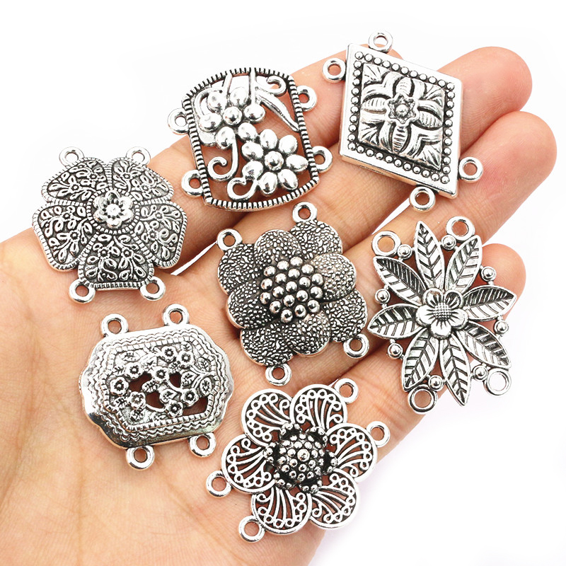 10pcs Antique Silver Color Vin - Vintage Fashion Jewelry Necklaces recension och pris