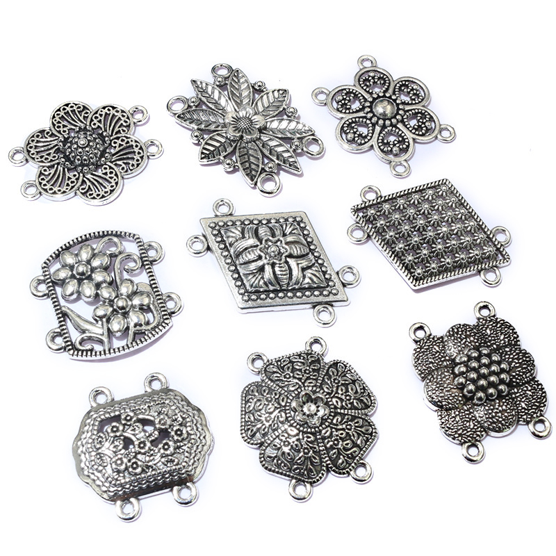 10pcs Antique Silver Color Vin - Vintage Fashion Jewelry Necklaces recension och pris