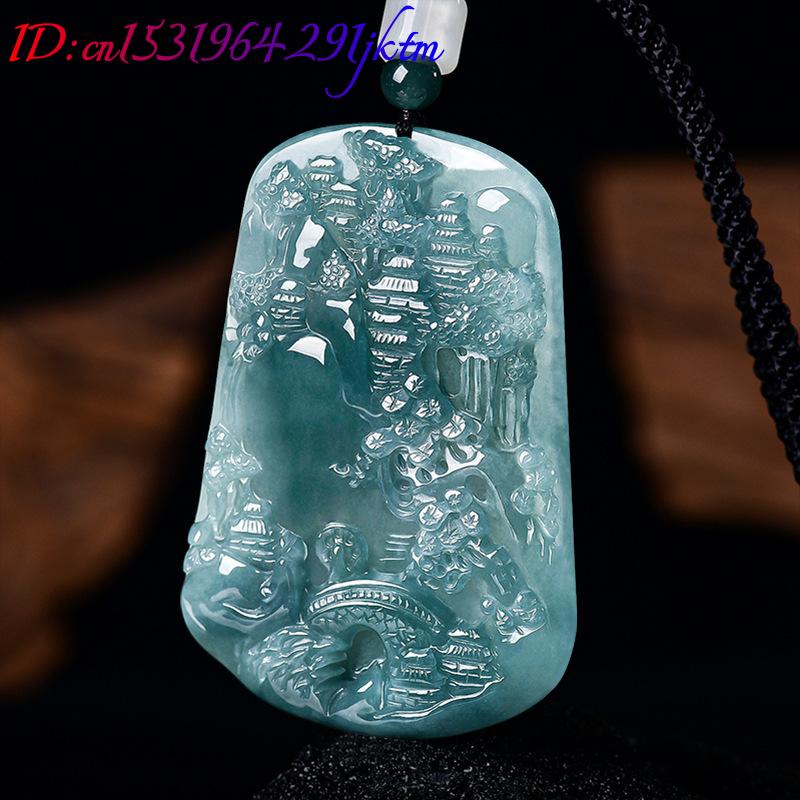 Natural Burmese Jadeite Scener - Vintage Fashion Necklace recension och pris