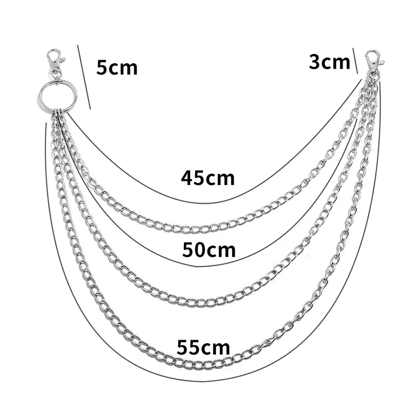 Layer Metal Belt Chain Punk Ho - Vintage Fashion Ai recension och pris