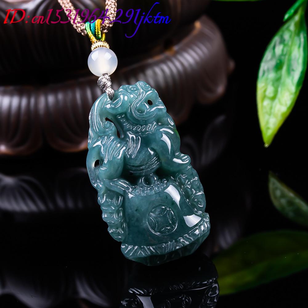 Burmese Jadeite Pixiu Pendant  - Vintage Fashion Necklace recension och pris