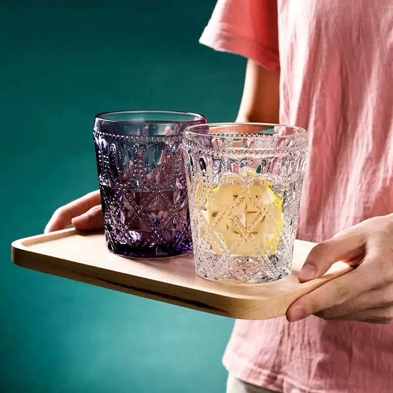 300ml Vintage Embossed Glass T - Vintage Fashion Eu recension och pris