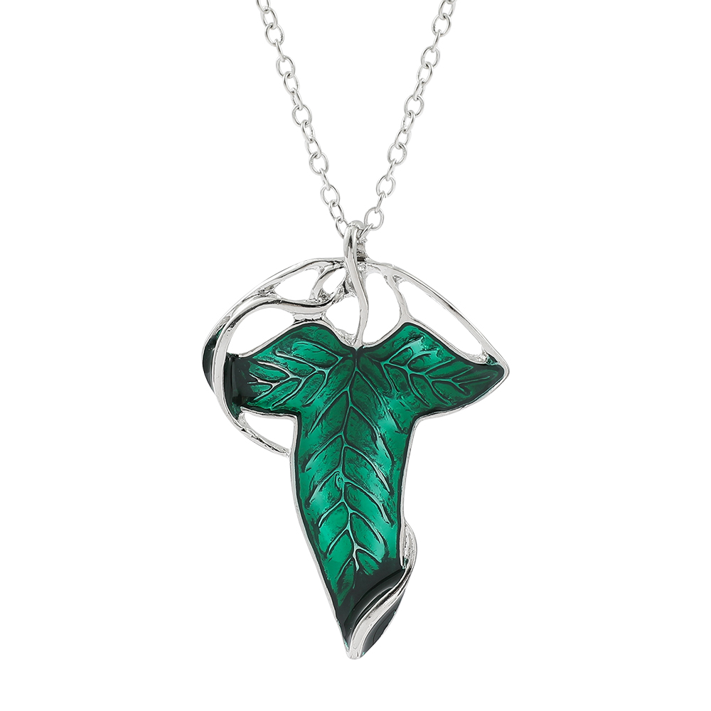 Vintage Green Leaf Pendant Nec - Vintage Fashion Necklace recension och pris