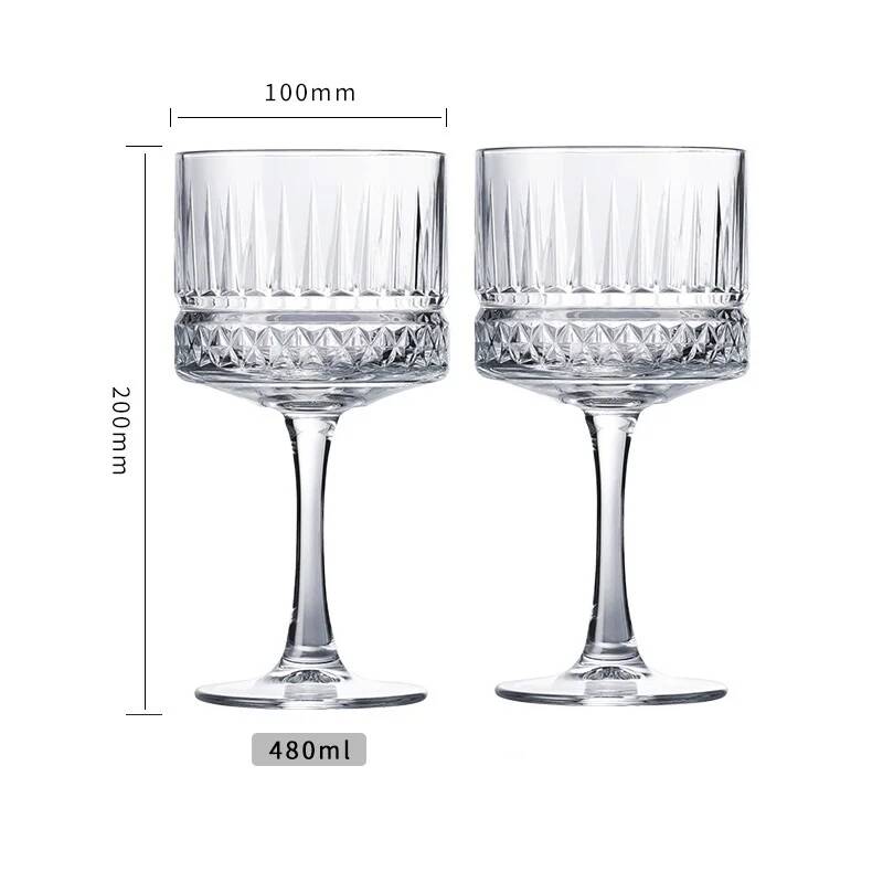 2 Pcs Carved Martini Glasses C - Vintage Fashion Eu recension och pris