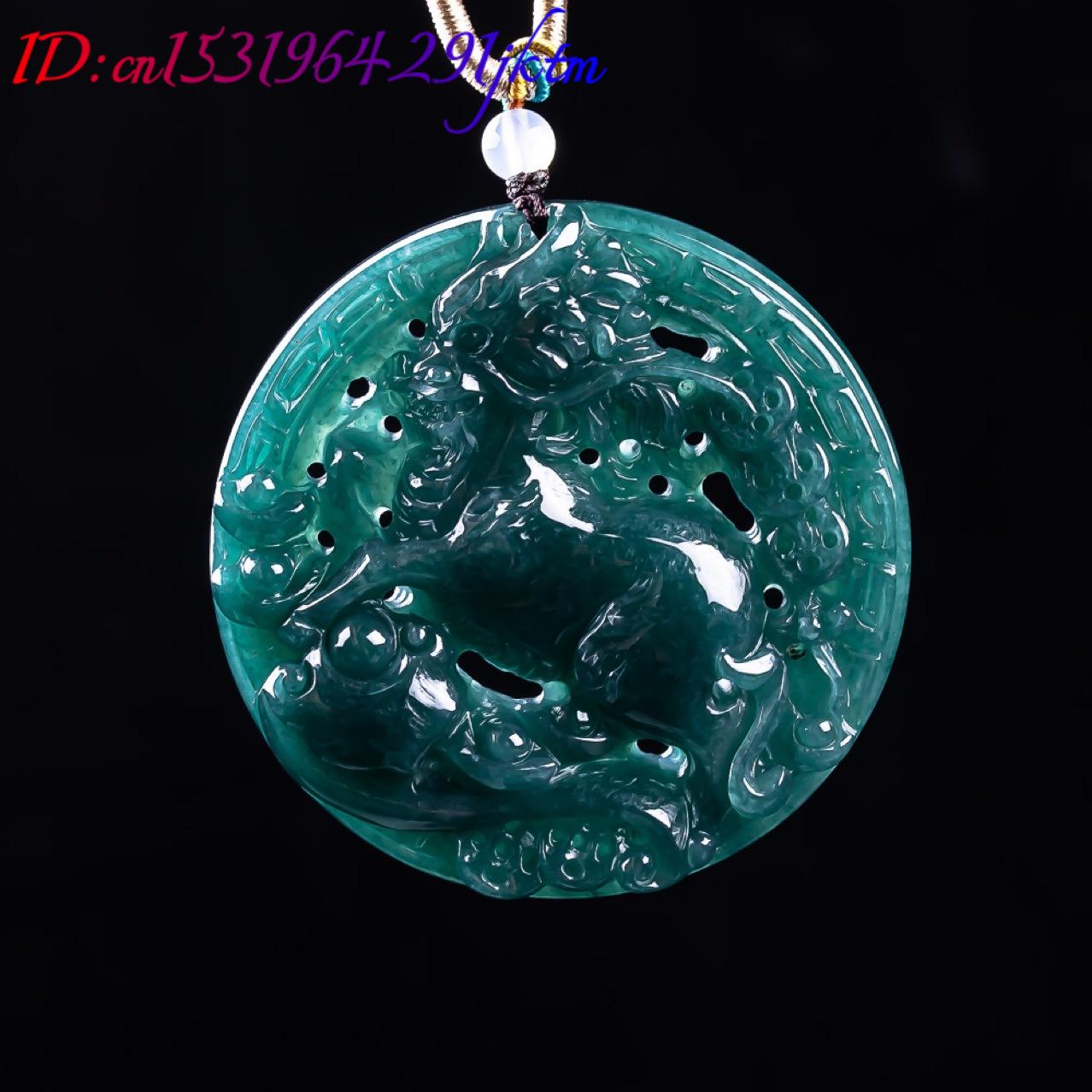 Burmese Jadeite Dragon Pendant - Vintage Fashion Necklace recension och pris