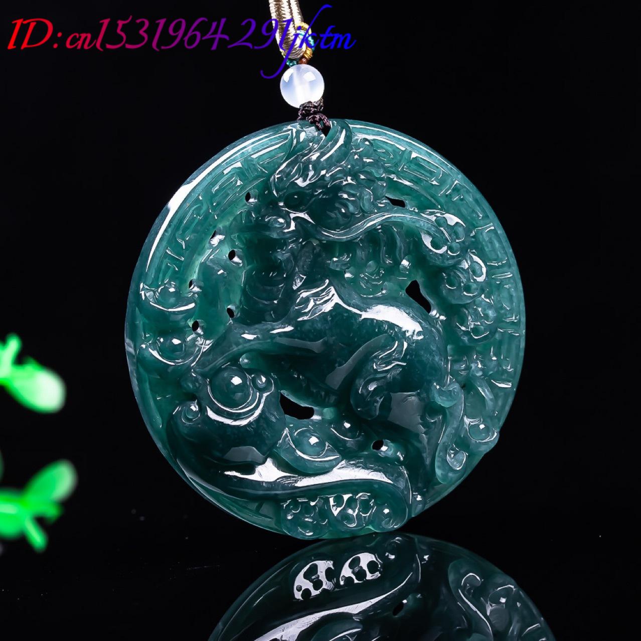 Burmese Jadeite Dragon Pendant - Vintage Fashion Necklace recension och pris