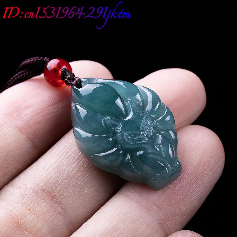 Natural Burmese Jadeite Fox Pe - Vintage Fashion Necklace recension och pris