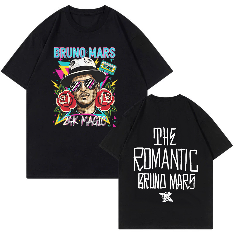 Bruno Mars Print Vintage T-shi - Vintage Fashion Eu recension och pris