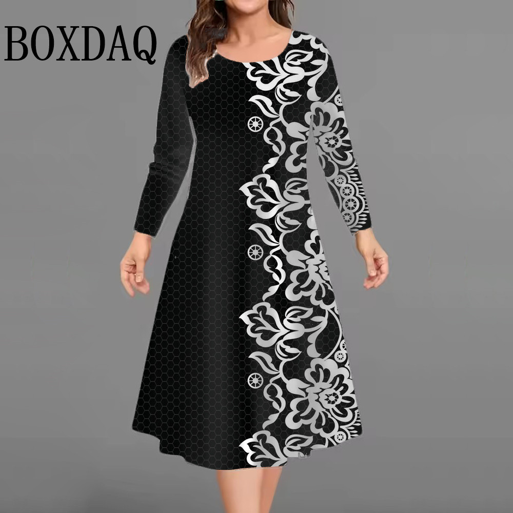 New Women's Retro Dress Flower - Vintage Fashion Ai recension och pris
